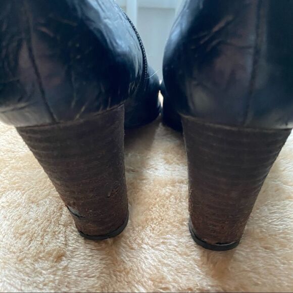 Geronea Italian Leather black boots. - Picture 8 of 14